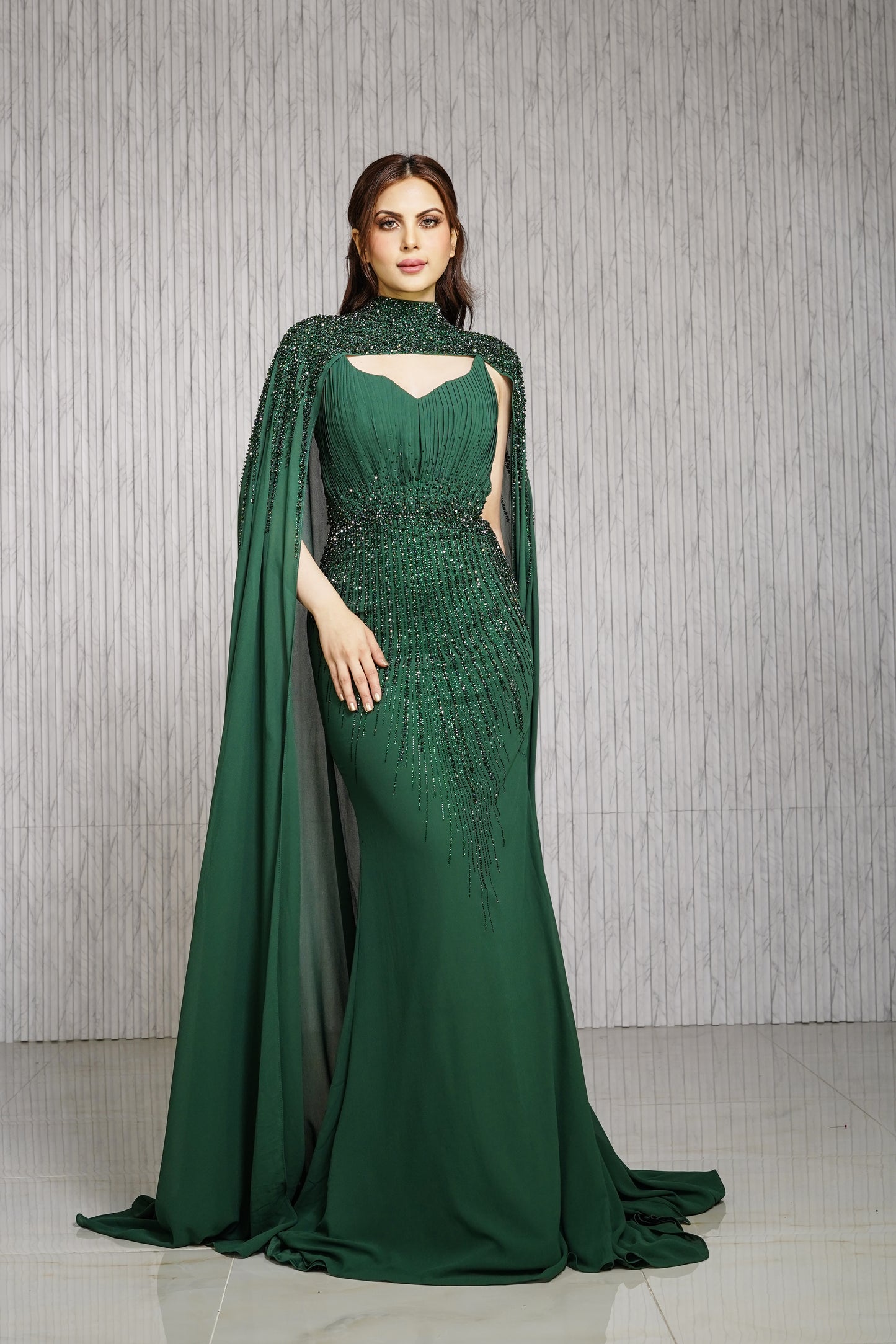 Chiffon Green Dress