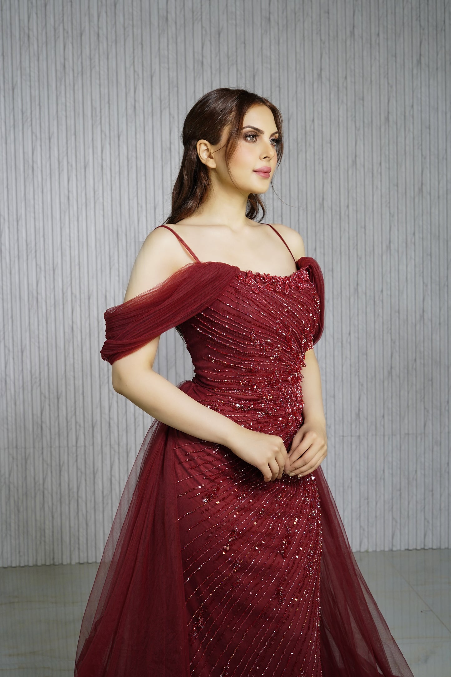 Maroon Dark Red Dress